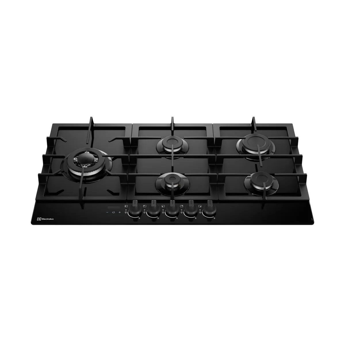 Electrolux - Encimera Empotrable a Gas 5 Quemadores Triple Llama Timer 86cm Negra