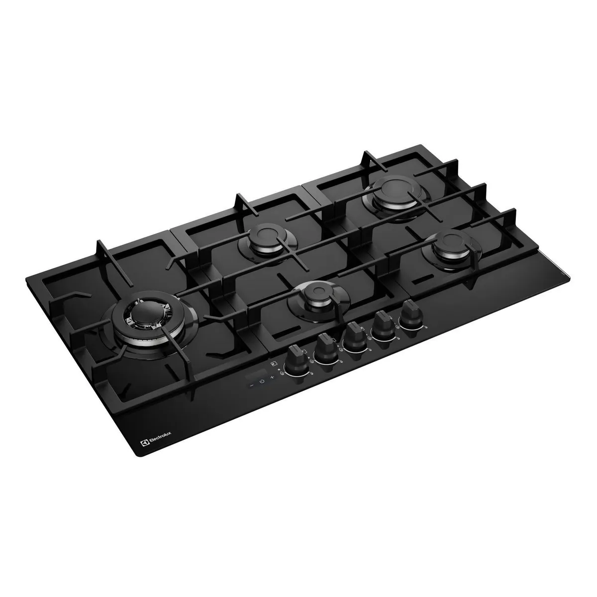 Electrolux - Encimera Empotrable a Gas 5 Quemadores Triple Llama Timer 86cm Negra