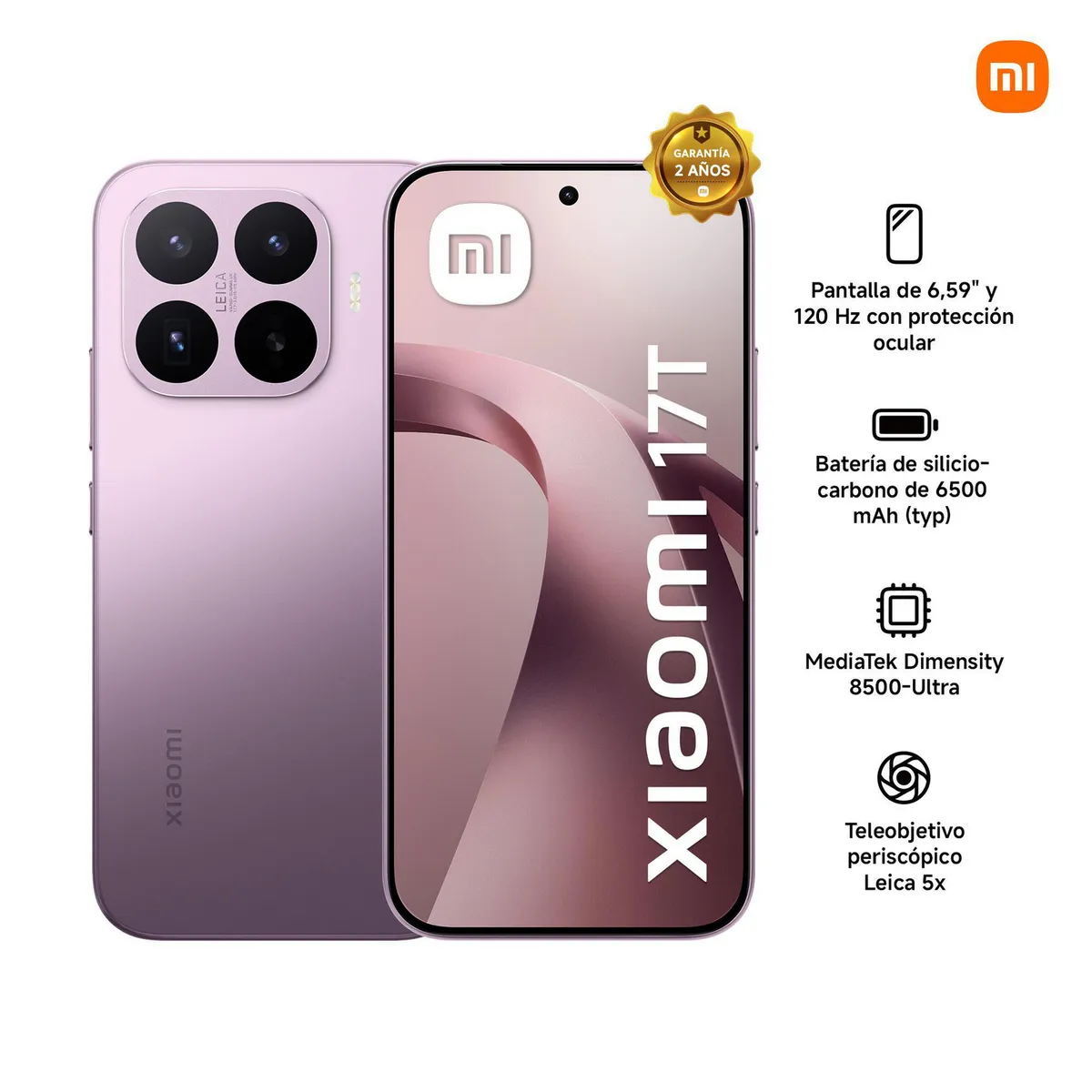 XIAOMI - Celular Xiaomi 17T Black 12GB RAM 512GB ROM