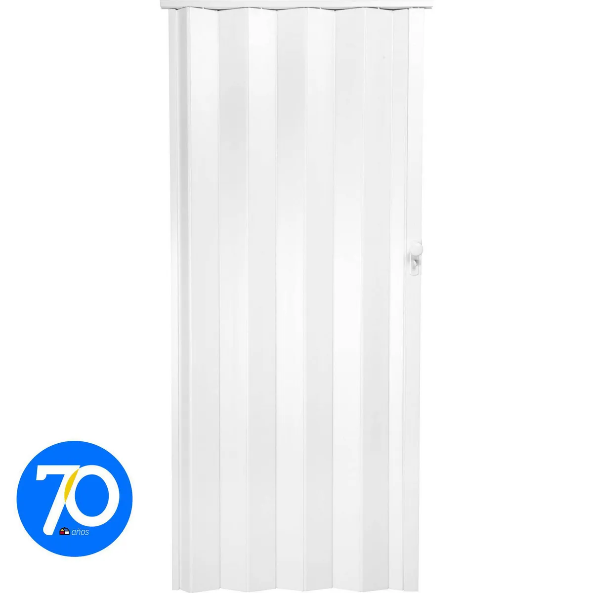 HOGGAN - Puerta Plegable PVC Milano PVC 70 x 200cm Blanca