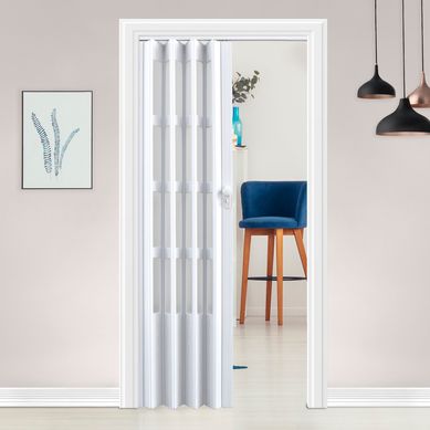 Puerta Plegable Lugano PVC 90 x 200 cm Blanca