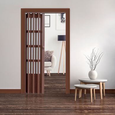 Puerta Plegable Lugano PVC 90 x 200 cm Castao