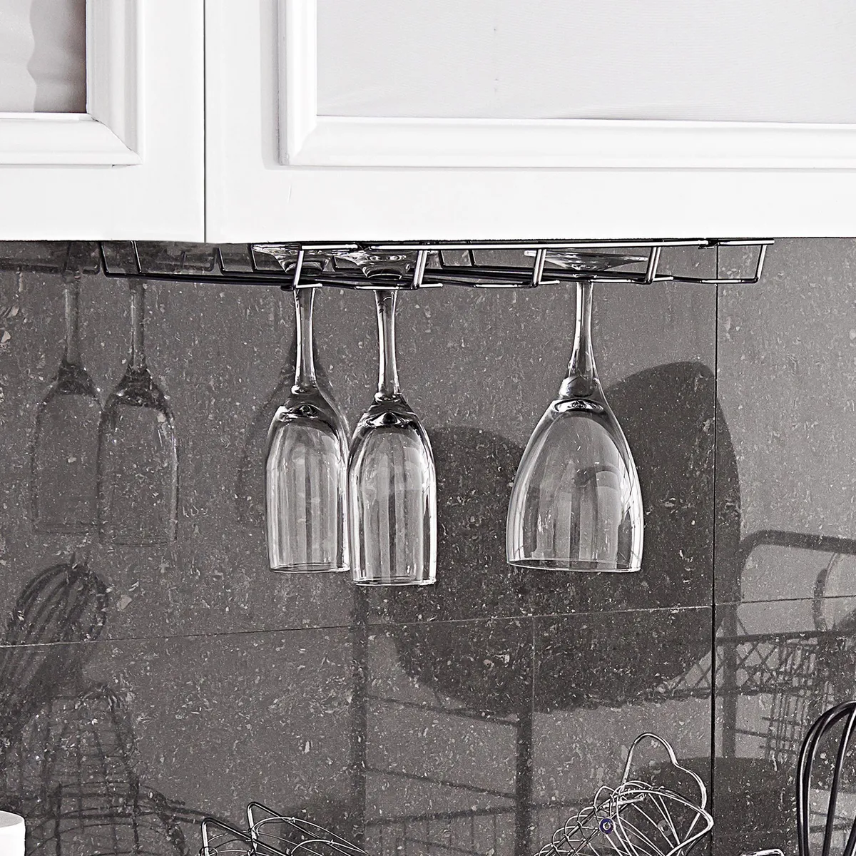 CASA BONITA - Colgador Organizador de Copas 34.4x29.3x3.3cm