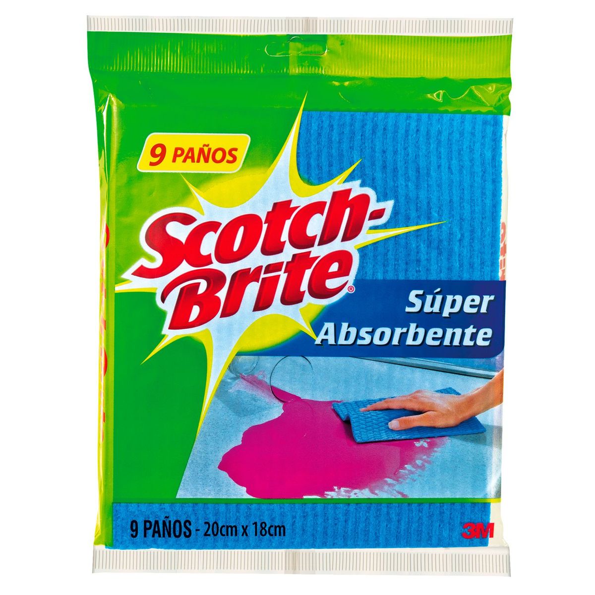 SCOTCH BRITE - Paño Absorbente X9 Unds Scotch Brite