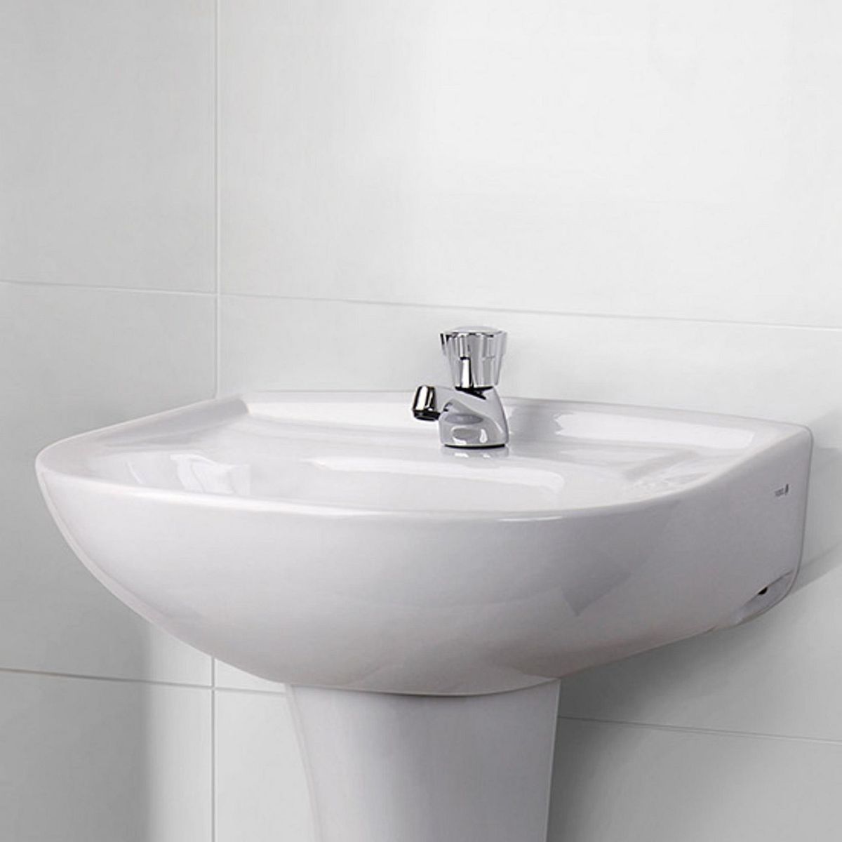 TREBOL - Lavamanos Sobre Pedestal Trebol Mancora Blanco