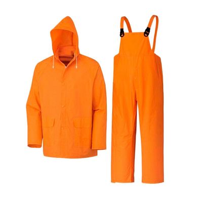 Traje Impermeable Naranja 0.35 mm. Talla L