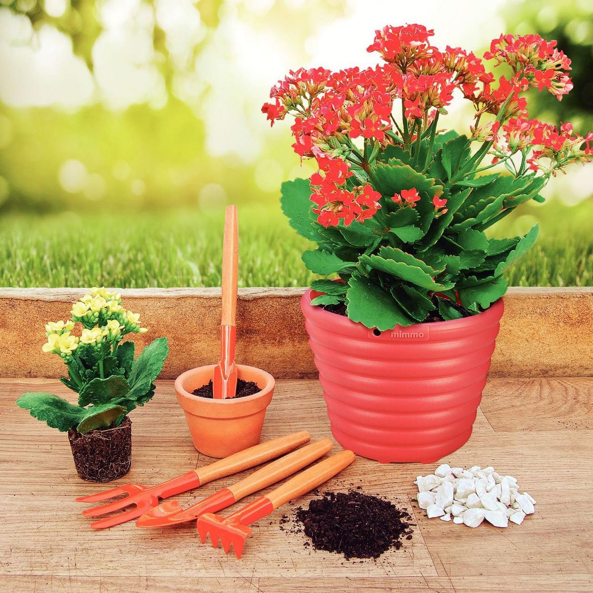 TRAMONTINA - Kit de Herramientas Para Macetas 4 Piezas