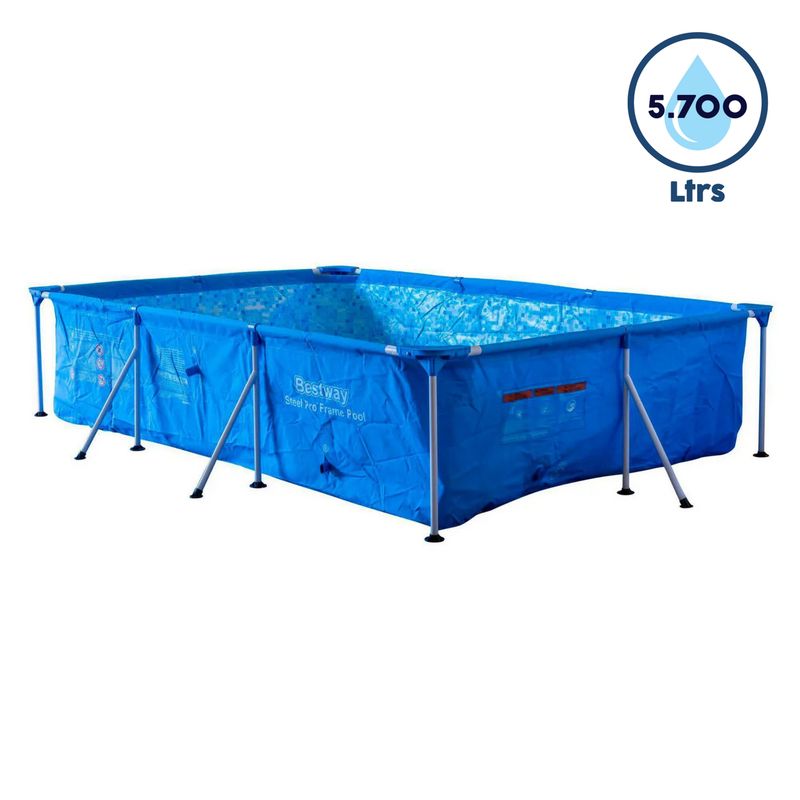 BESTWAY - Piscina Estructural Rectangular Bestway 400x211x81cm 5700lt