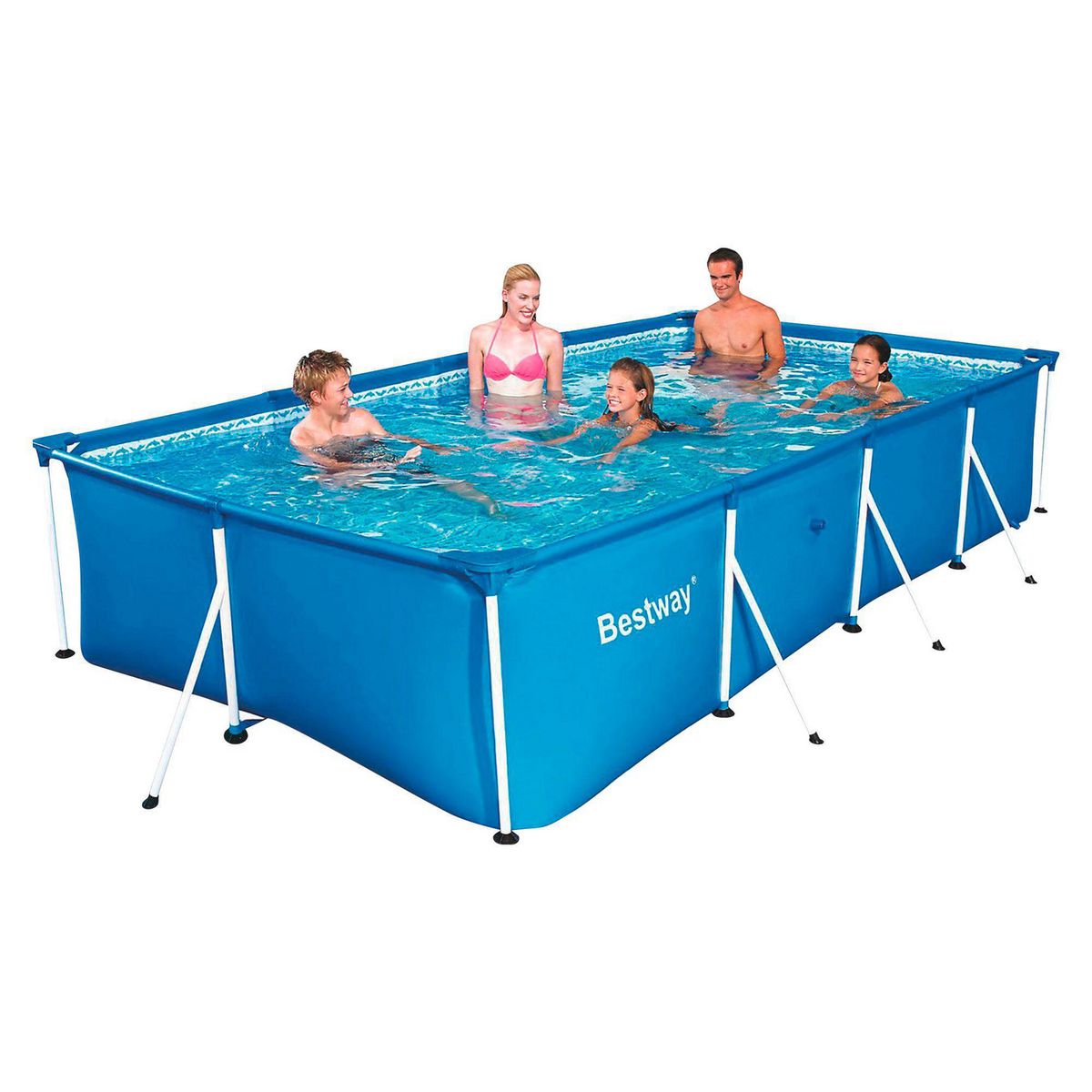 BESTWAY - Piscina Estructural Rectangular Bestway 400x211x81cm 5700lt