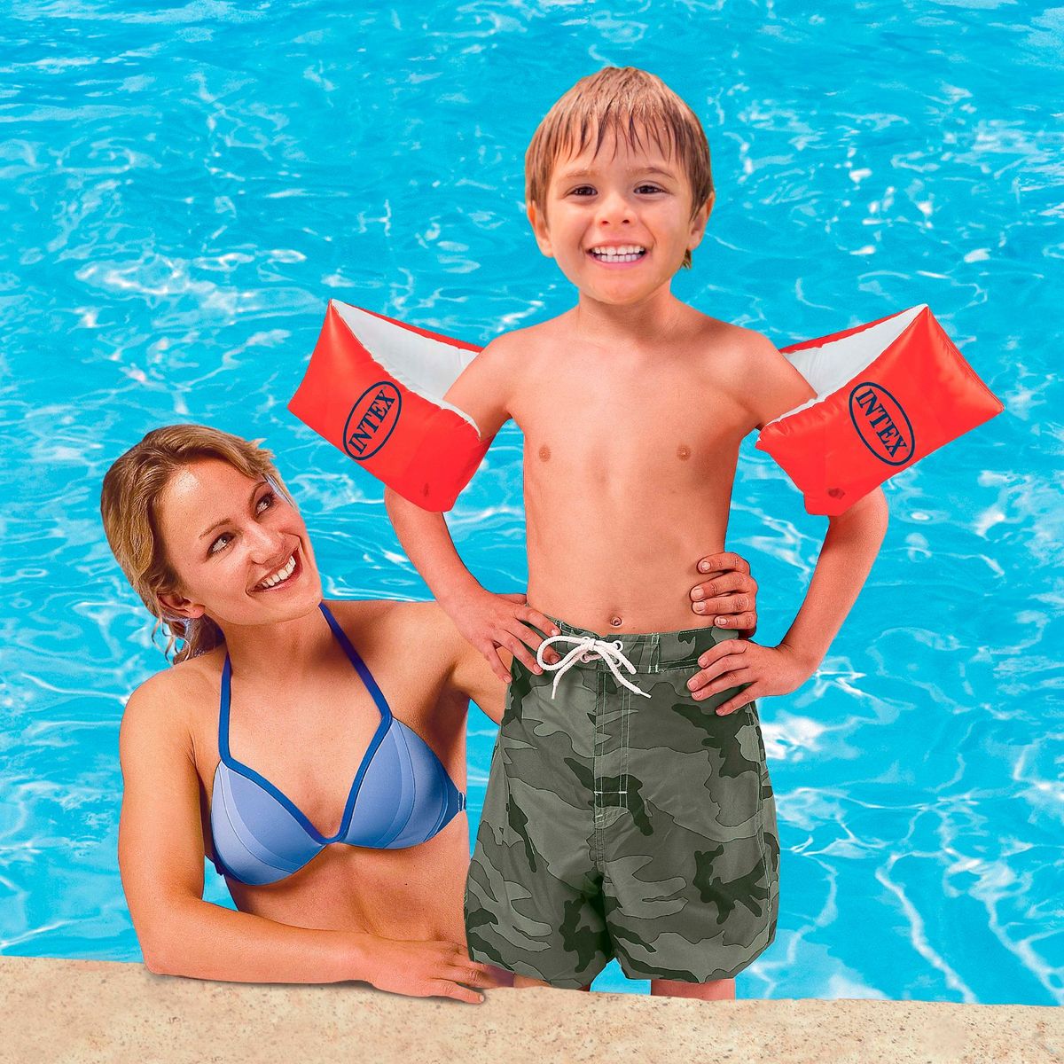 INTEX - Flotador para Brazo 30x15cm Naranja