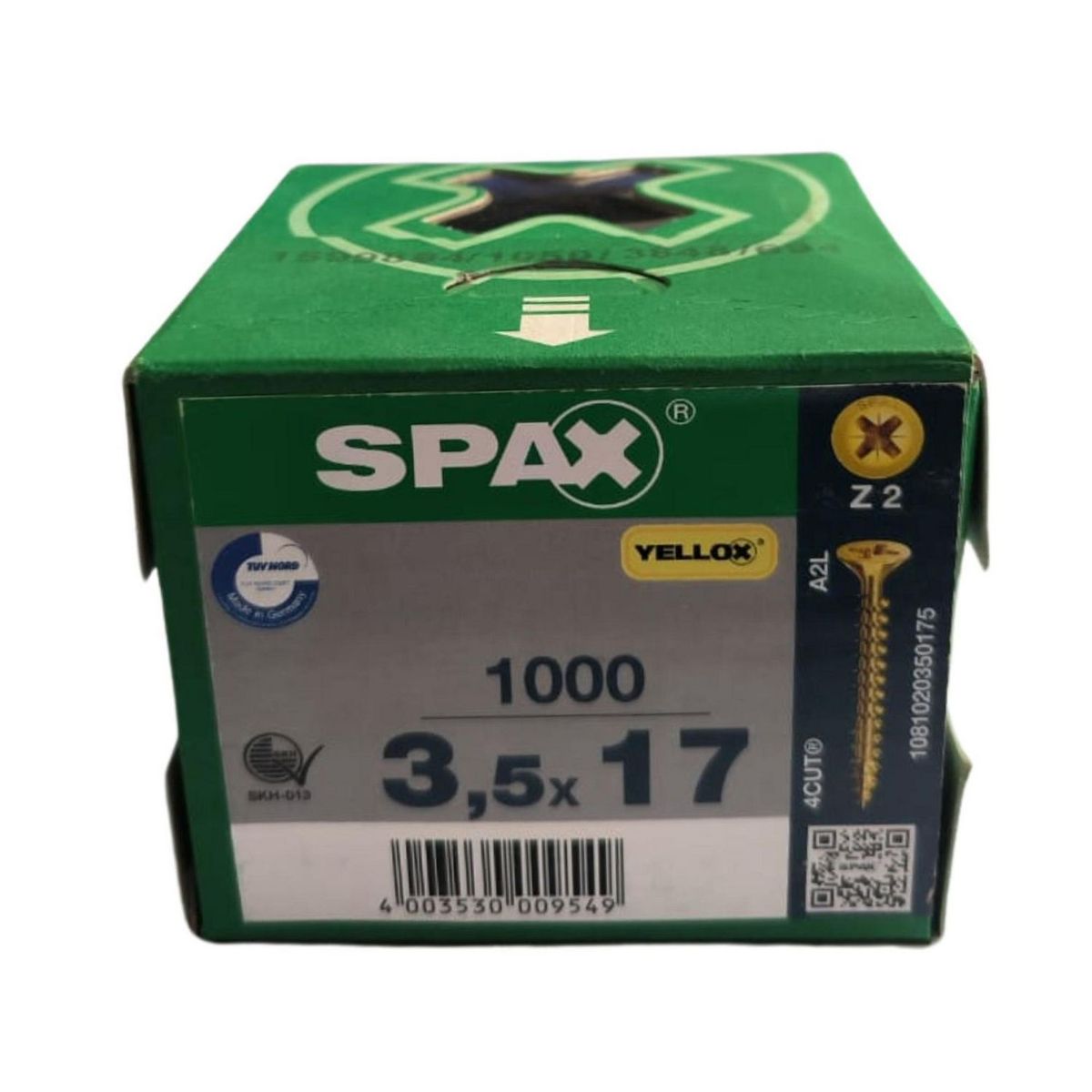 SPAX - Tornillo para Madera Aglomerada 35x17 x1000 unidades