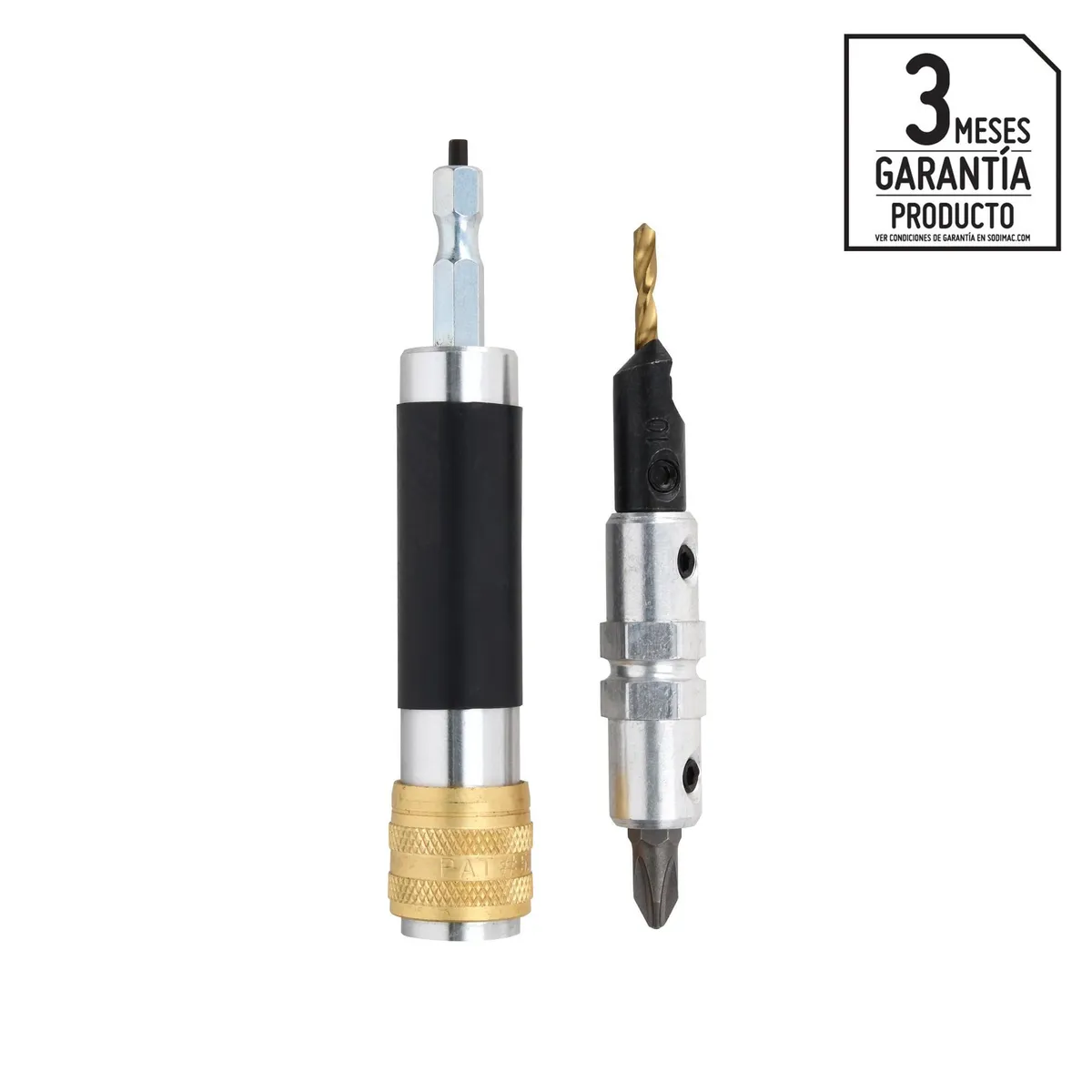 BAUKER - Mandril para taladro Punta Broca 10 mm Bauker