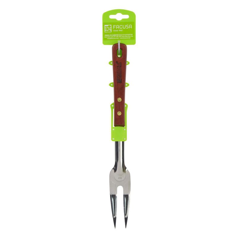 FACUSA - Trinche con mango de Madera Acero Inoxidable Facusa