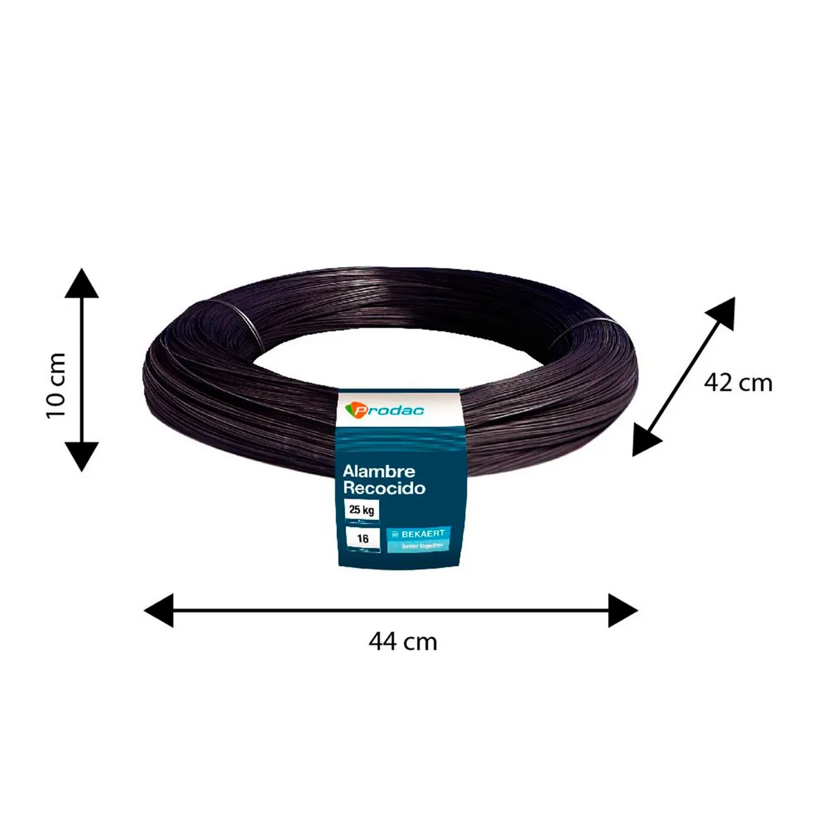 PRODAC - Alambre Recocido Nº 16 y 0.3 cm diám. x 25kg