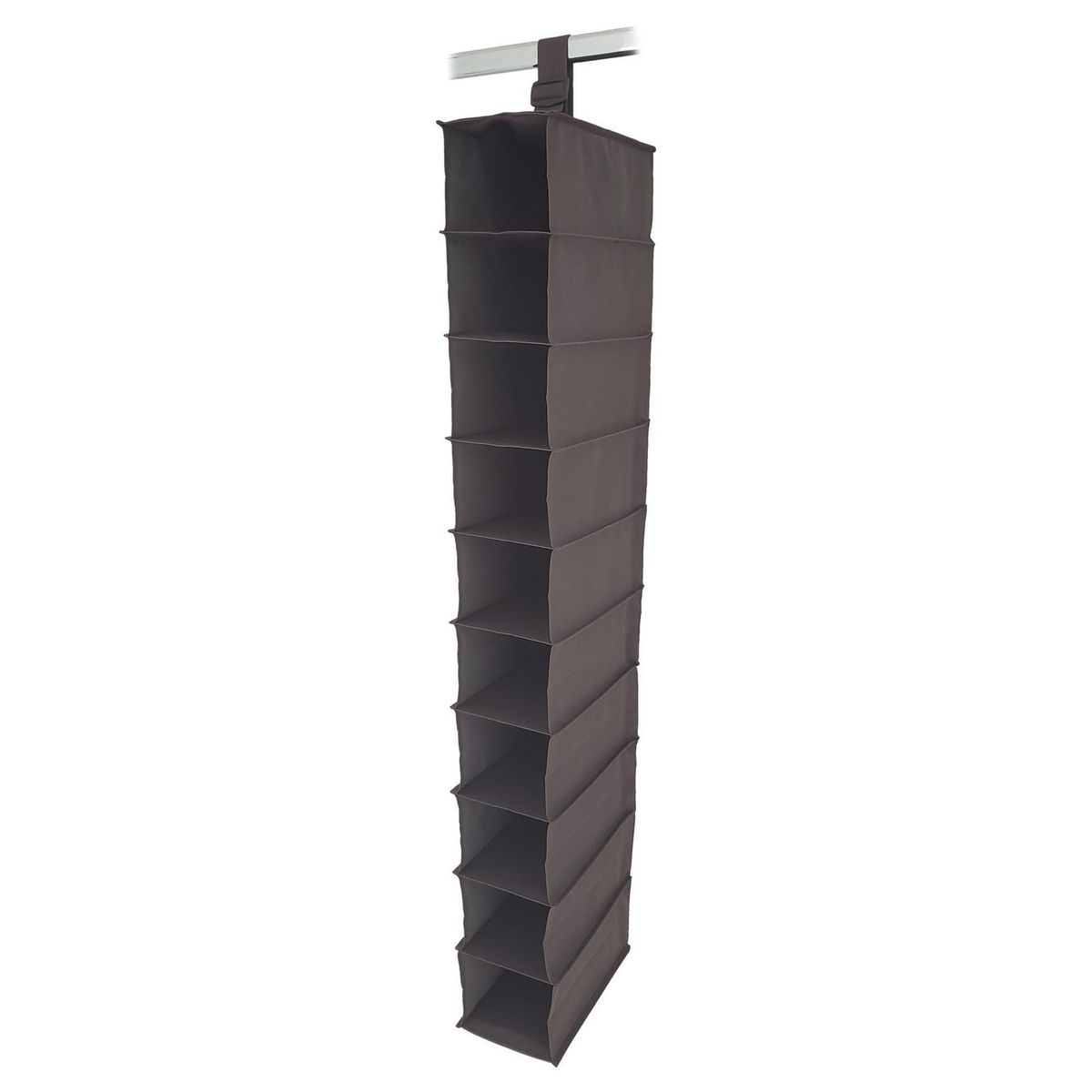 RAPALLO - Organizador de Zapatos de Tela 10 Divisiones Marrón