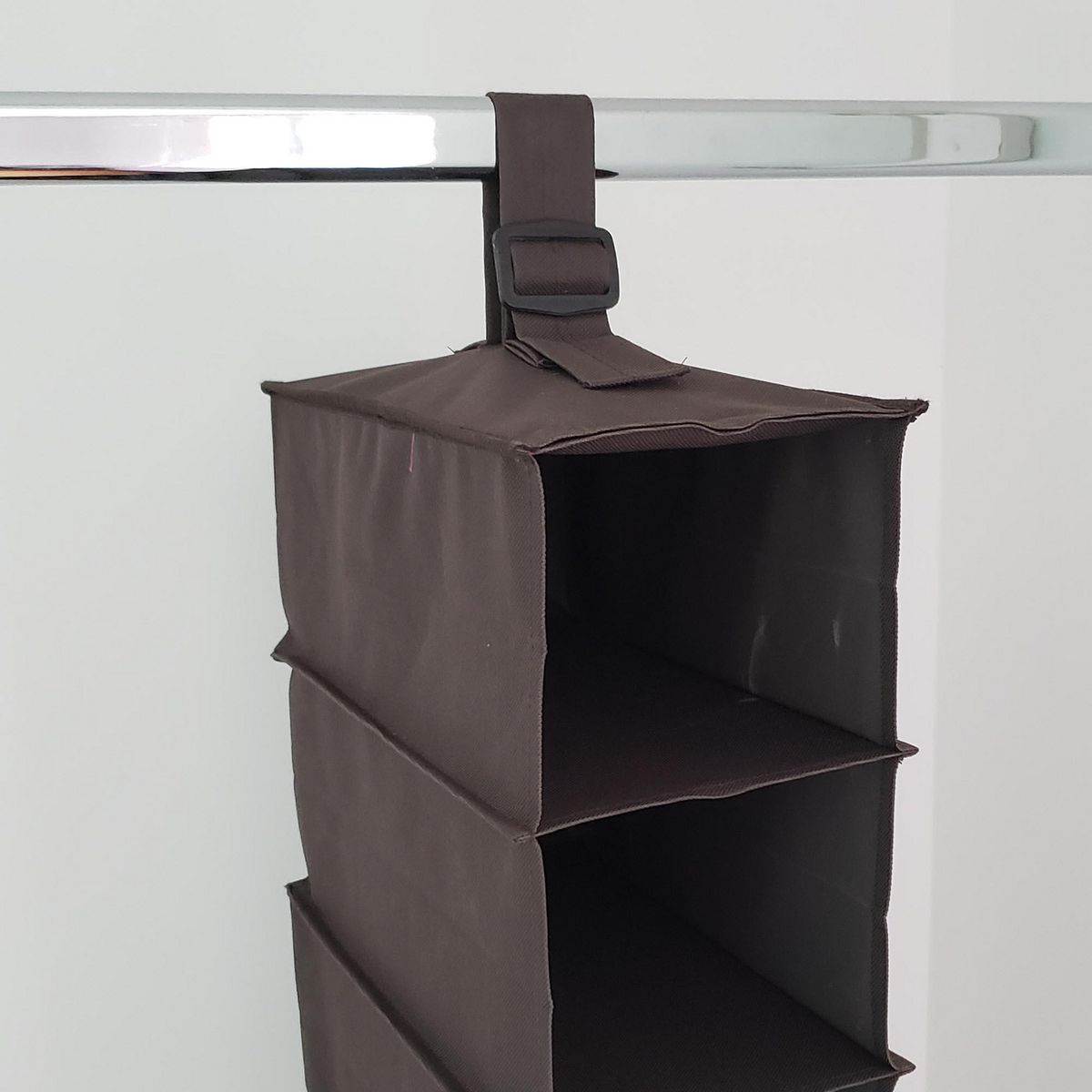 RAPALLO - Organizador de Zapatos de Tela 10 Divisiones Marrón