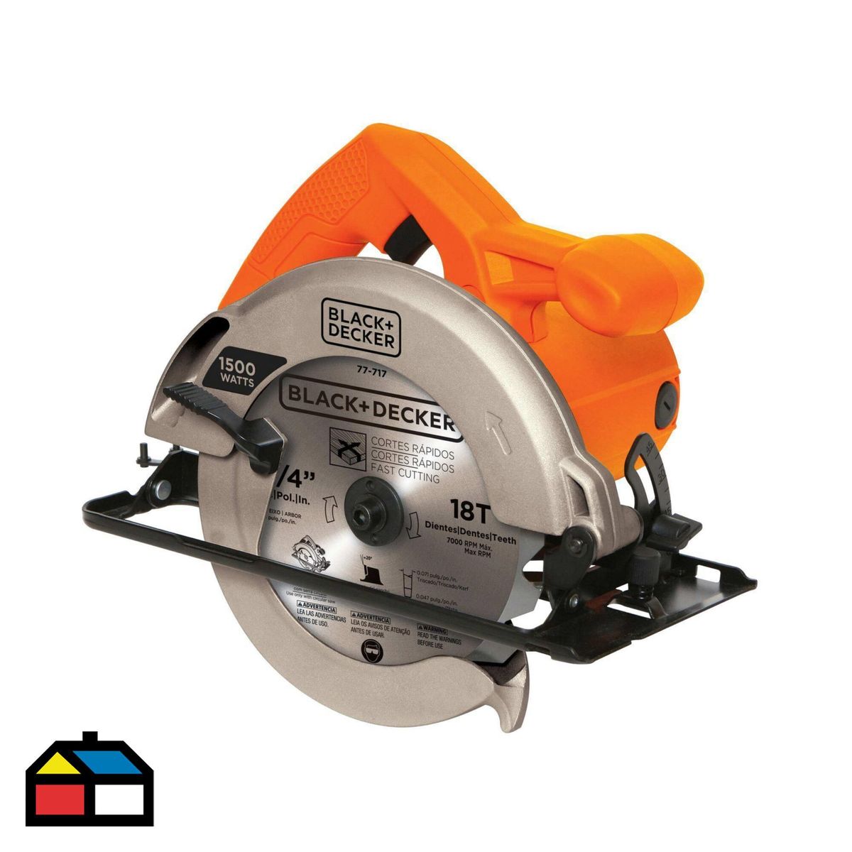 BLACK+DECKER - Sierra Circular Electrica Black&Decker 7-1/4" 1500W CS1024