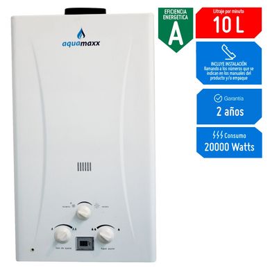 Terma a Gas Aquamaxx GLP 10 litros Tiro Natural