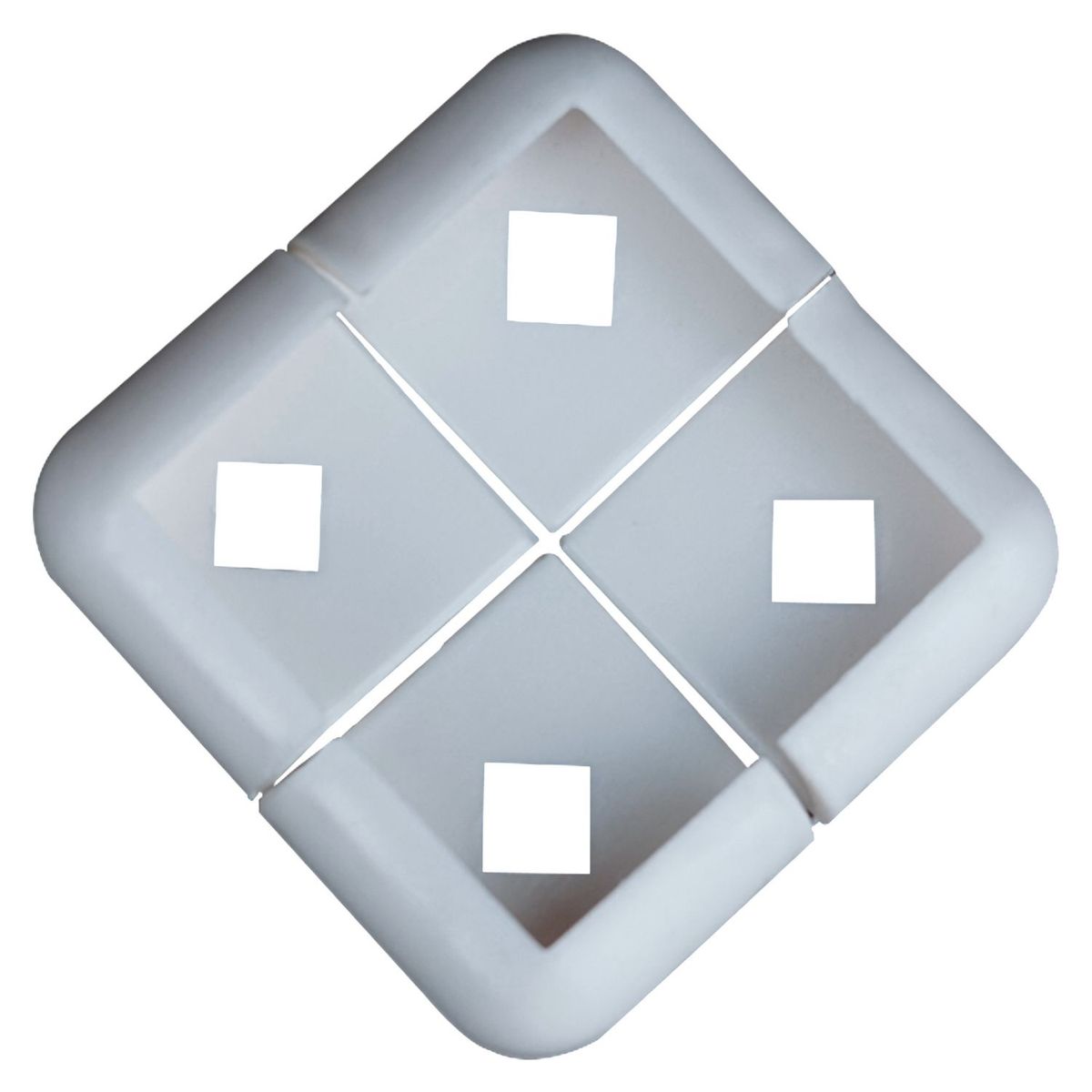 NEFUSAC - Esquinero Rodoplast Blanco 8mm x4 unid