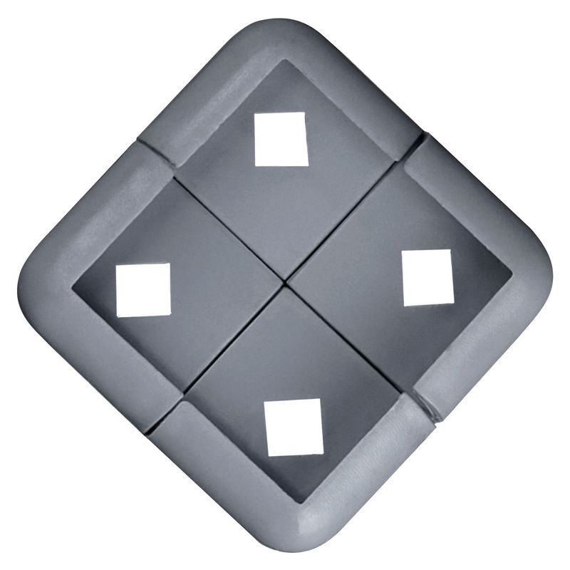 NEFUSAC - Esquinero Rodoplast Gris 8mm x4 unid