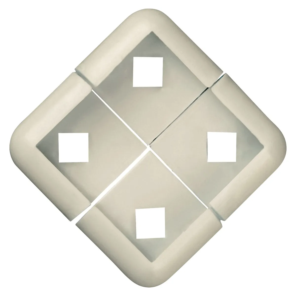 NEFUSAC - Esquinero Rodoplast Marfil 8mm x4 unid