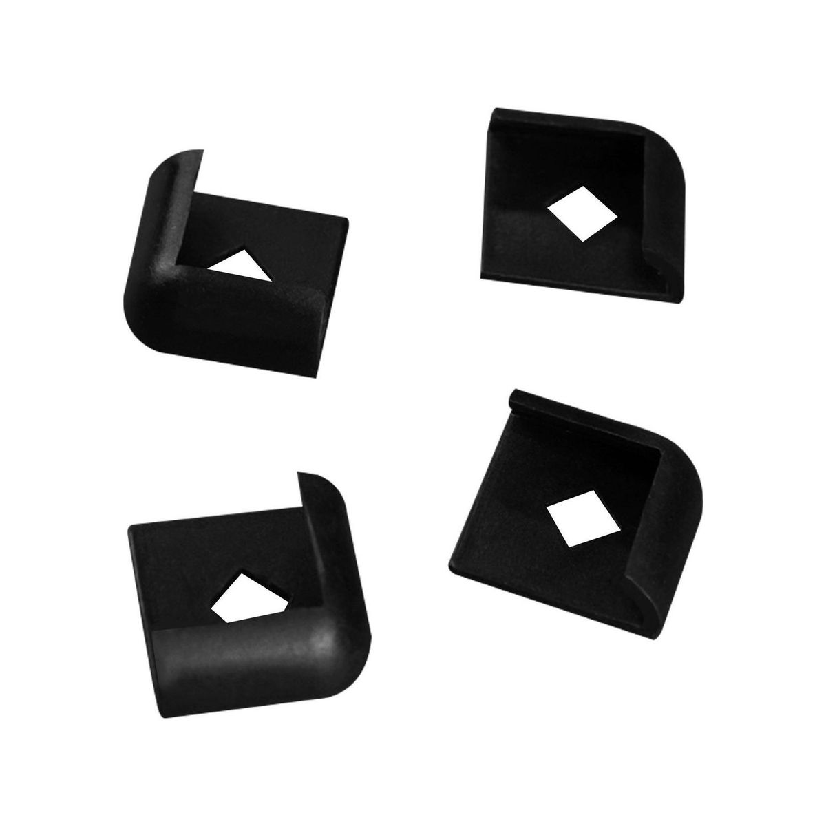 NEFUSAC - Esquinero Rodoplast Negro 9.5mm x4 unid