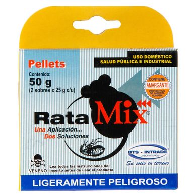 Raticida Pellets 50gr No indica 10 cm12 cm3 cm