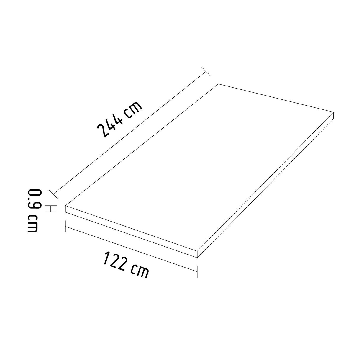  - Tablero Triplay Fenólico 9mm 1.22 x 2.44m Natural