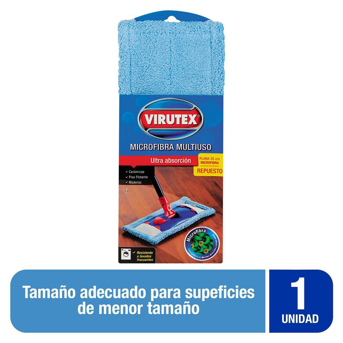 VIRUTEX - Trapeador Industrial Virutex Celeste