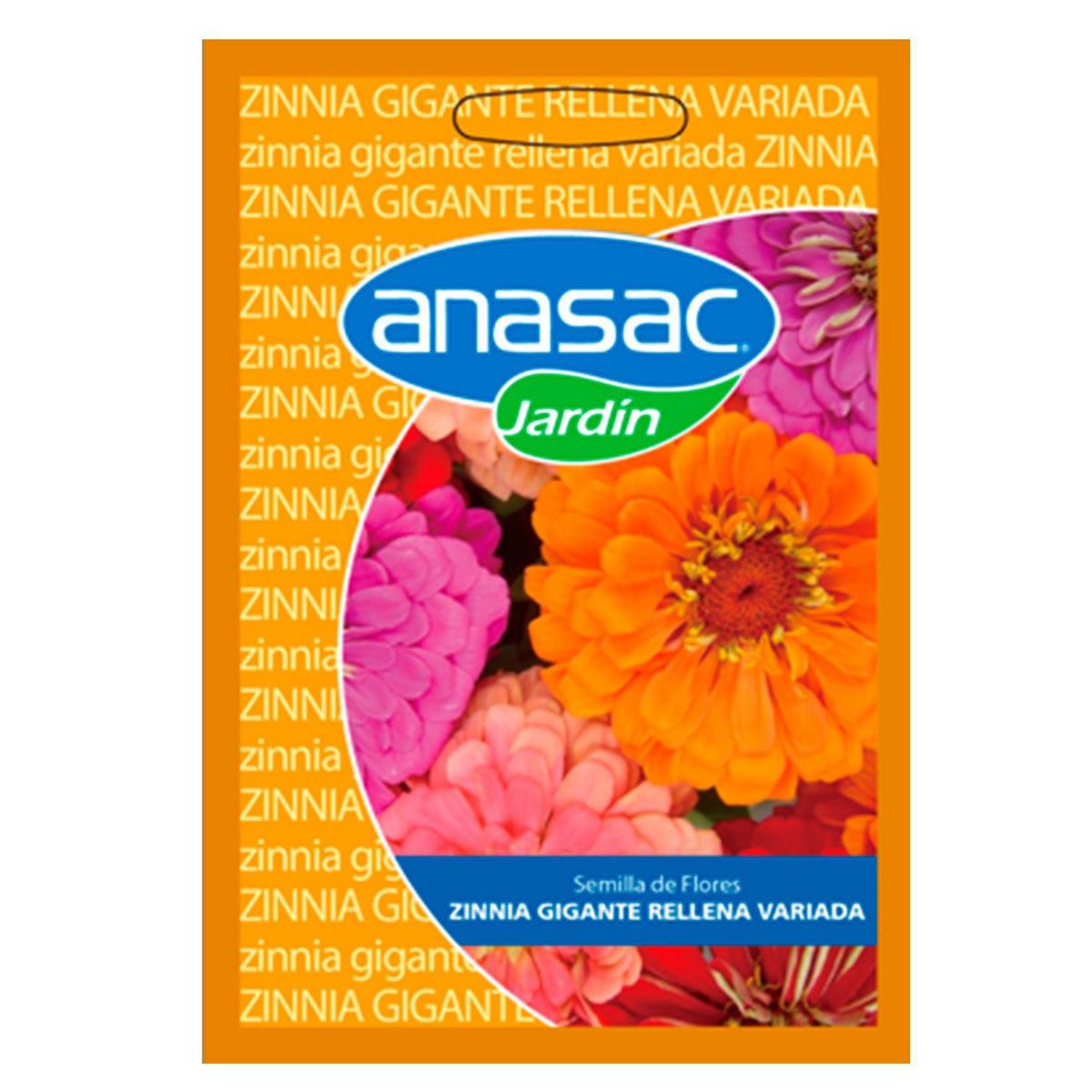 HORTUS - Semillas de Zinnia Gigan Rell Mix en sobre 0.3 gr