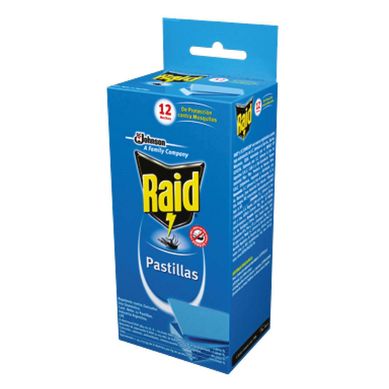 Pastilla Raid Pastilla Insectos Voladores + 12 Repuestos 13 gr