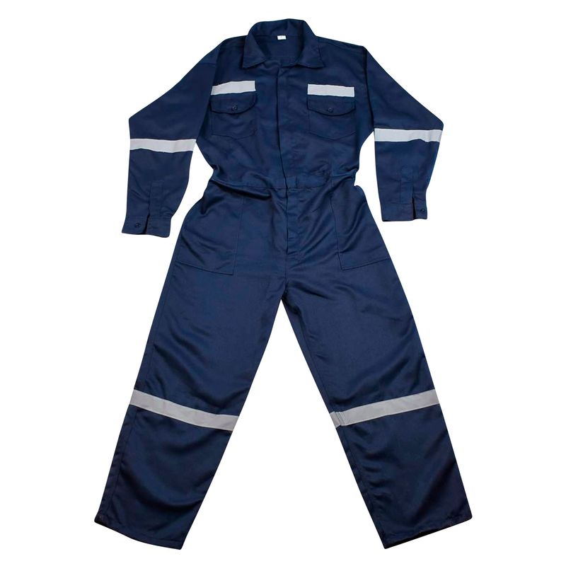 GENERICO - Mameluco Drill Reflectivo Azul T L