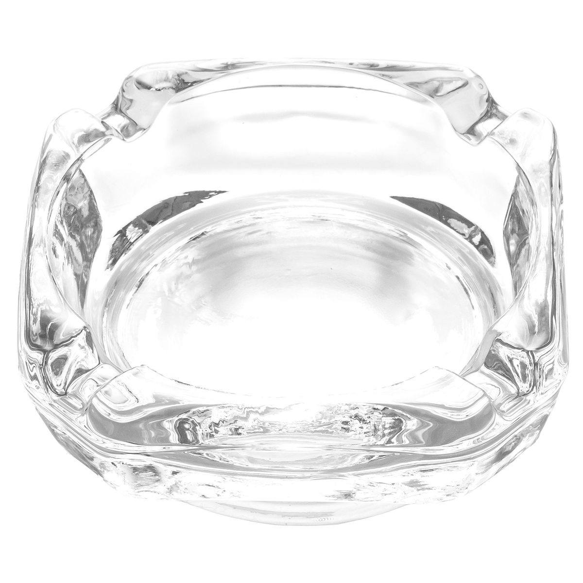 CRISTAR - Cenicero cuadrado transparente