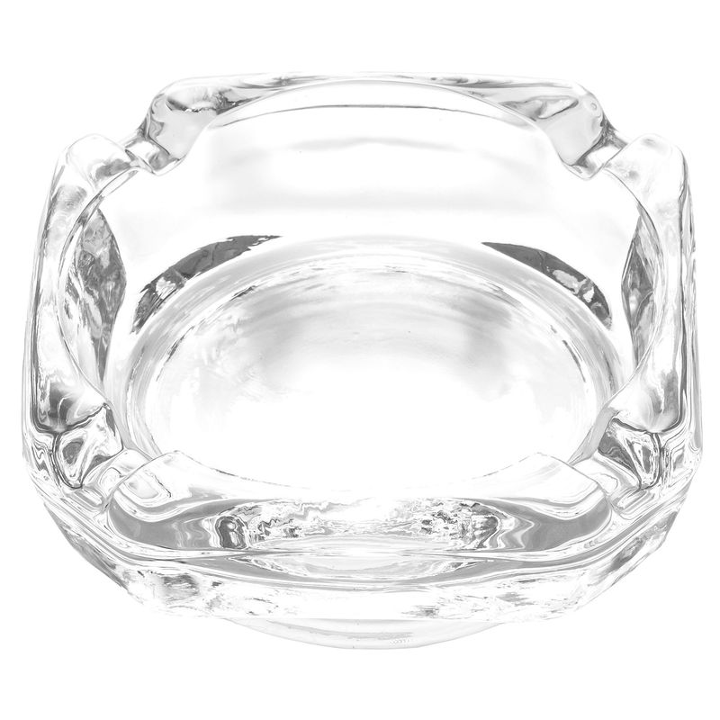 CRISTAR - Cenicero cuadrado transparente