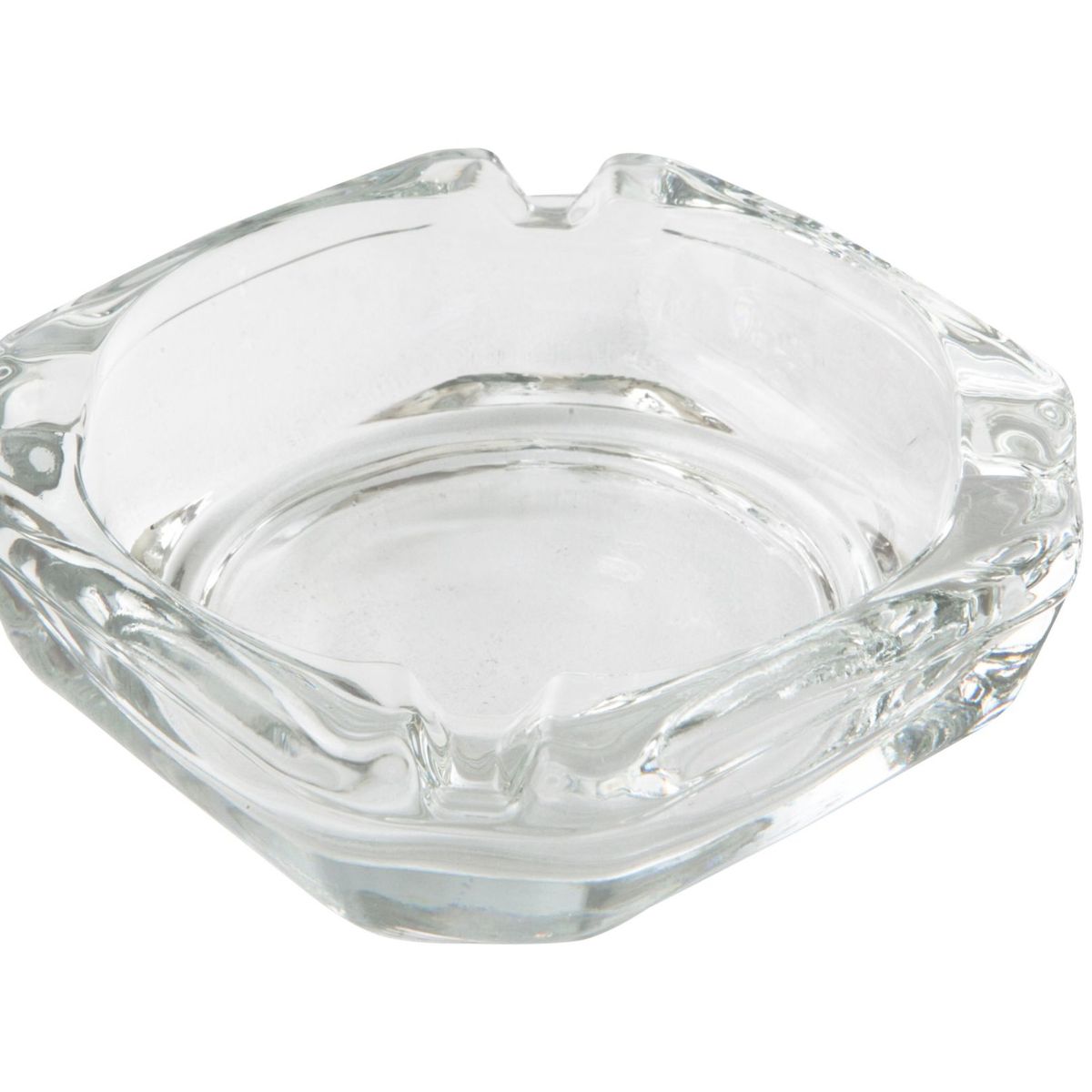 CRISTAR - Cenicero cuadrado transparente