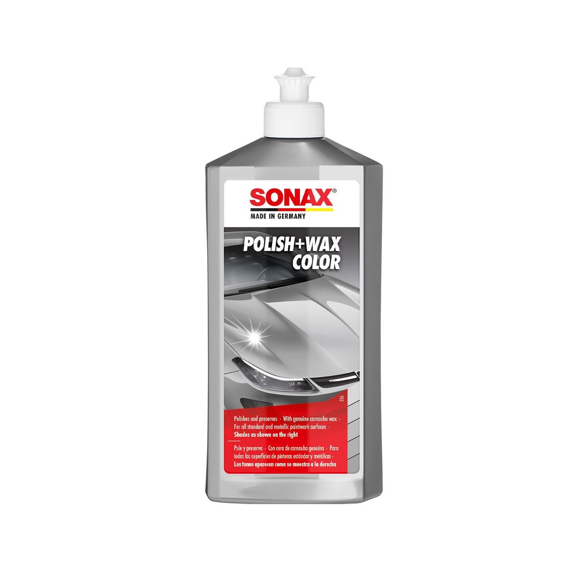 SONAX - Cera para Autos Sonax Polish + Wax Color Plata 500 ml