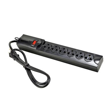 Extensin 6 Tomas Universal + Tierra 3 Metros Negro