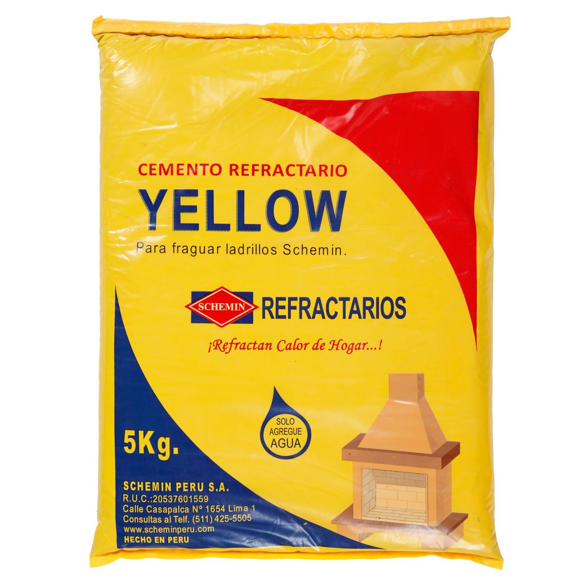 SCHEMIN - Cemento Refractario Yellow 5Kg Schemin
