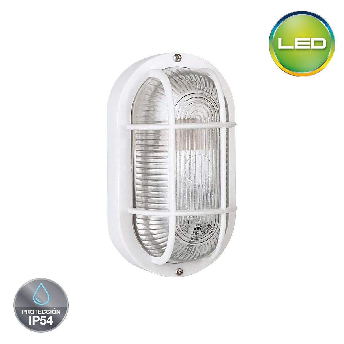 LIGHTECH - Aplique Exterior Tortuga 1 Luz E27 IP44 PVC Blanco