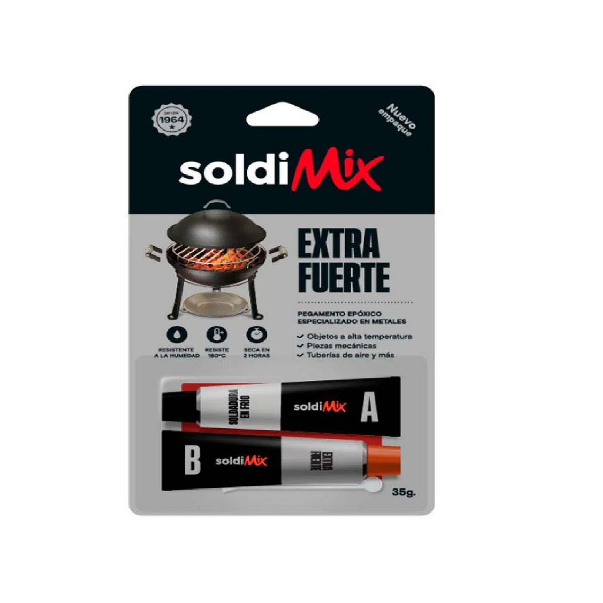 SOLDIMIX - Adhesivo extra fuerte Soldimix 35 gr