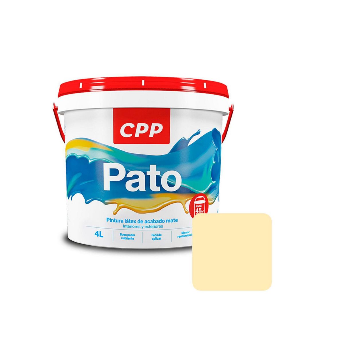  - Látex Pato Marfil Mate 4 Lt