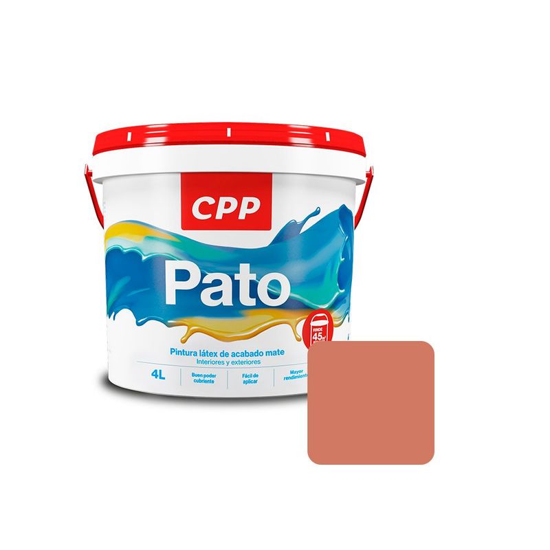 GENERICO - Pintura Látex Mate Pato Esmeralda 1GL