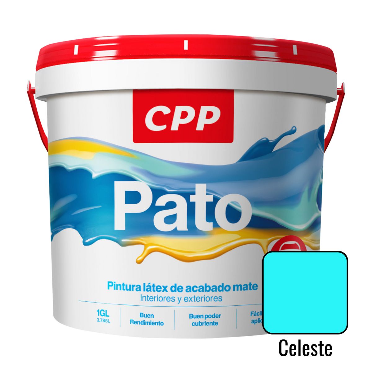 GENERICO - Látex Pato CPP Celeste 1 Galón