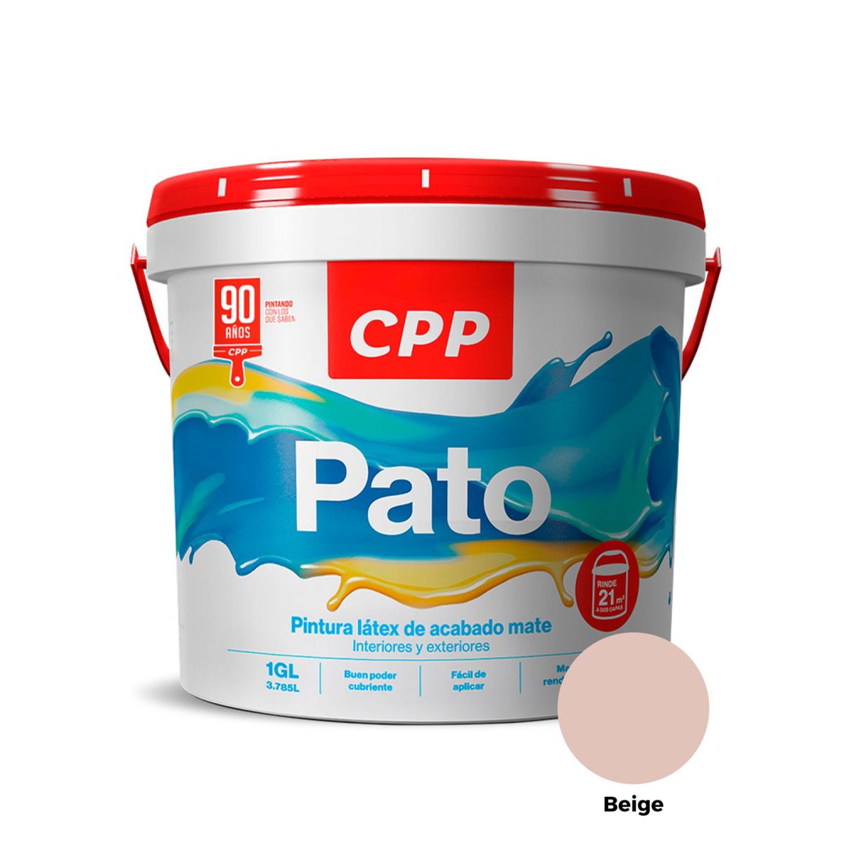 GENERICO - Látex Mate Beige 1GL