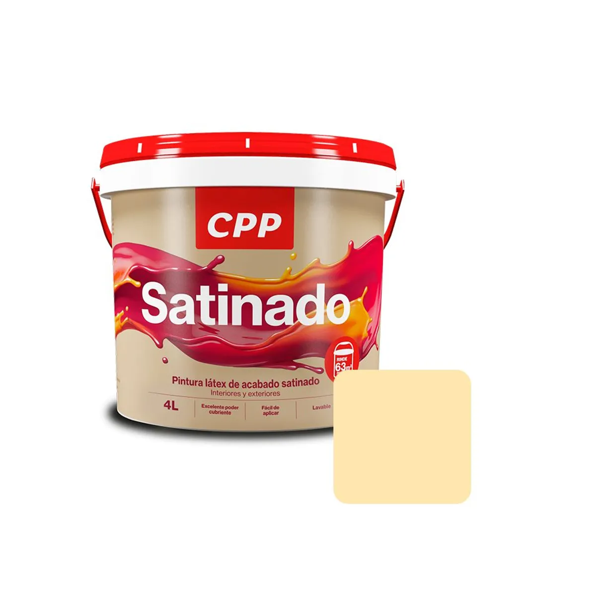 CPP - Pintura CPP Látex Satinado Blanco Perla 1GL