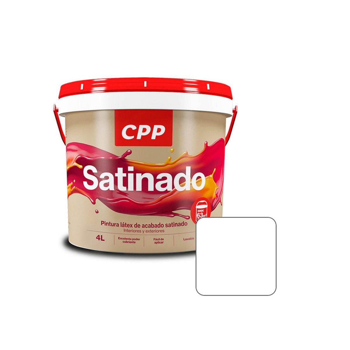 CPP - Látex Satinado Blanco 4 Lt