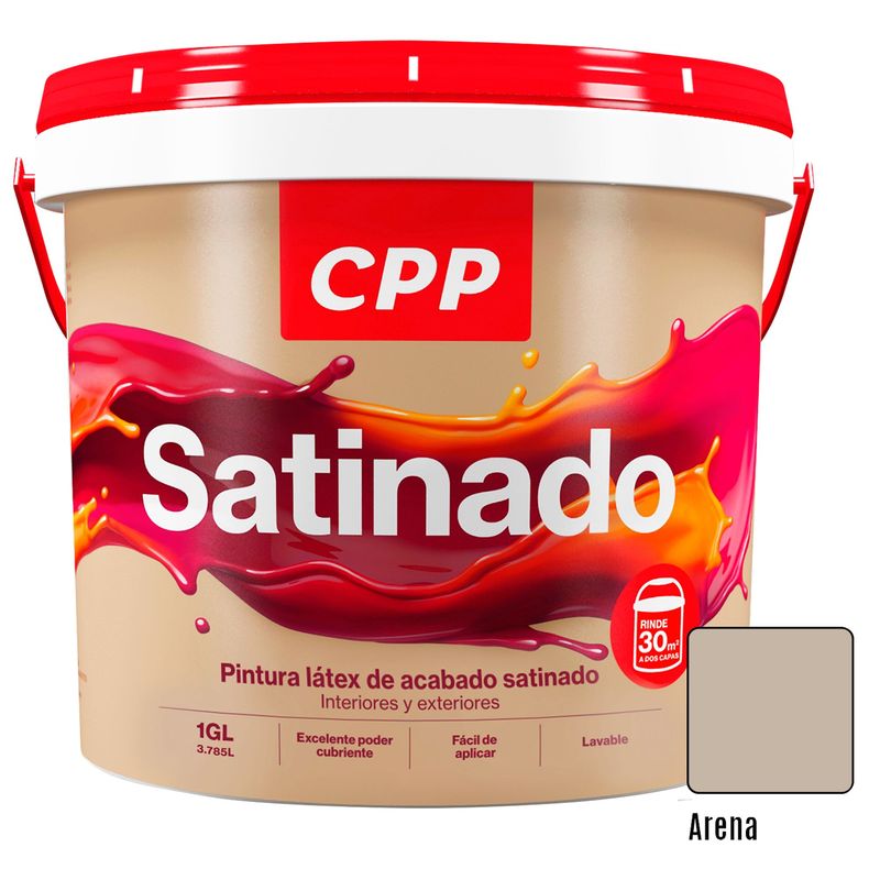 CPP - Pintura CPP Látex Satinado Arena 1GL