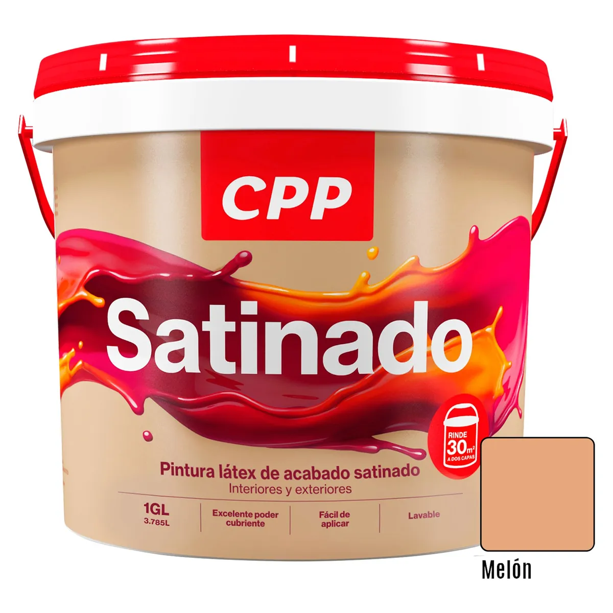 CPP - Pintura CPP Látex Satinado Melon 1GL