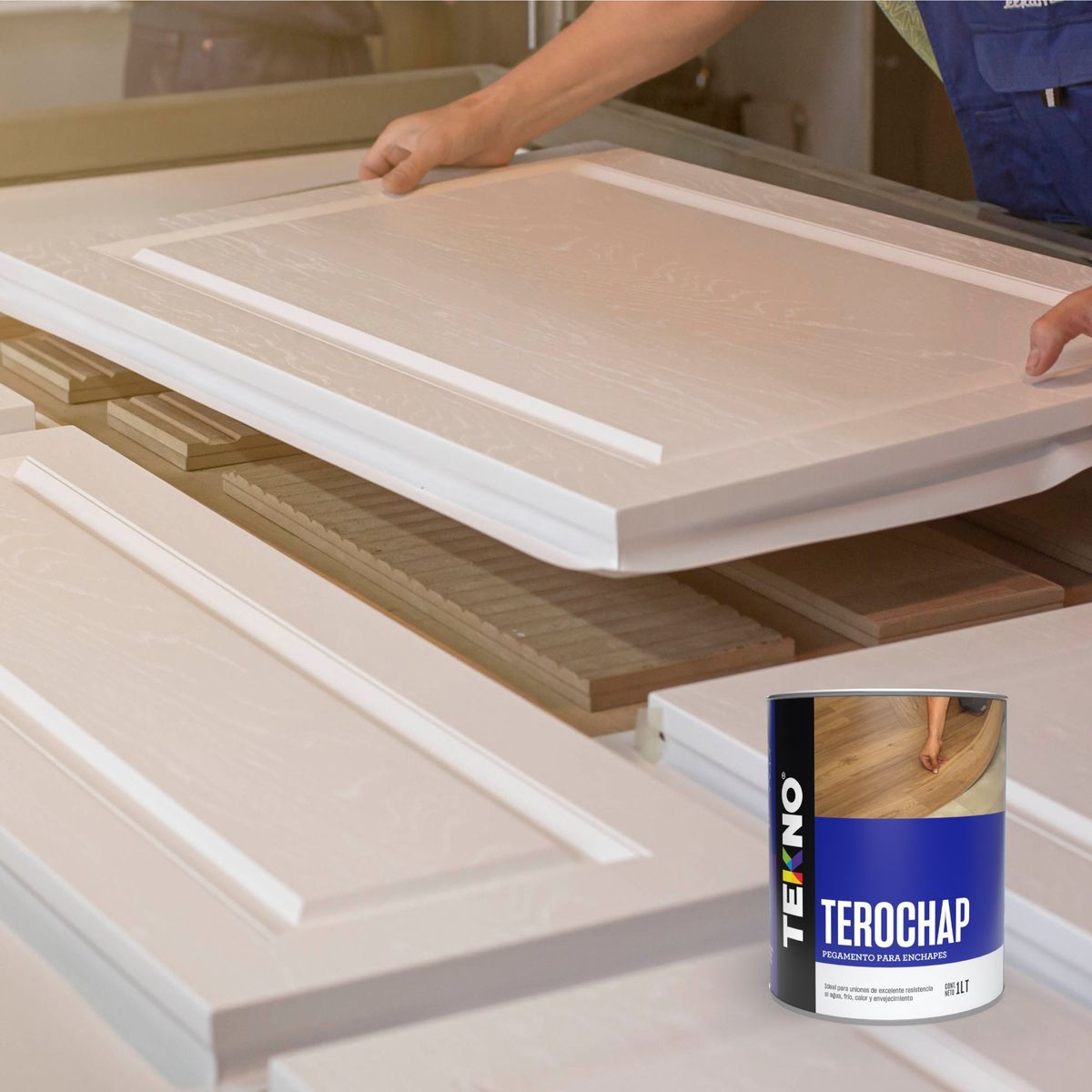 TEKNO - Adhesivo Enchape Terochap 1/4 gl