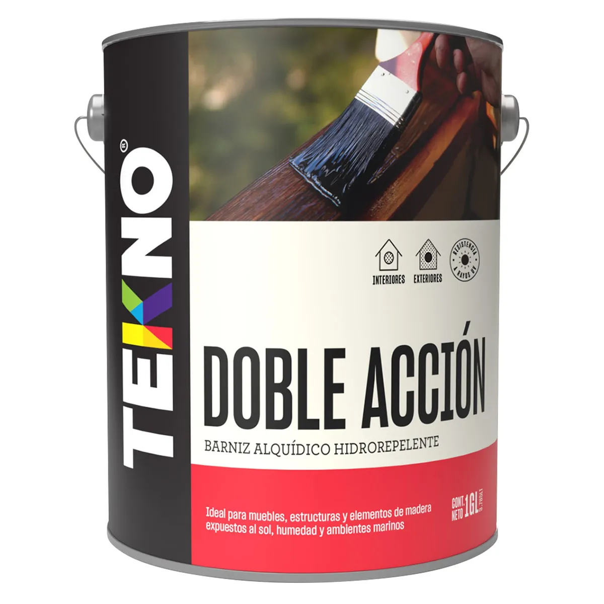 TEKNO - Barniz Doble Acción Transparente 1 gl